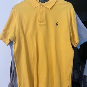 Ralph Lauren Men's Bright Yellow Polo Shirt